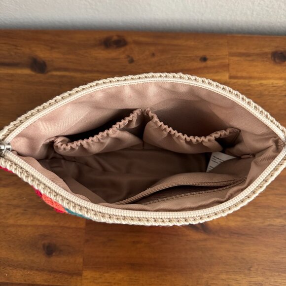 The Sak - Hand Crochet Essential Pouch in Beach Stripe - Picture 9 of 10